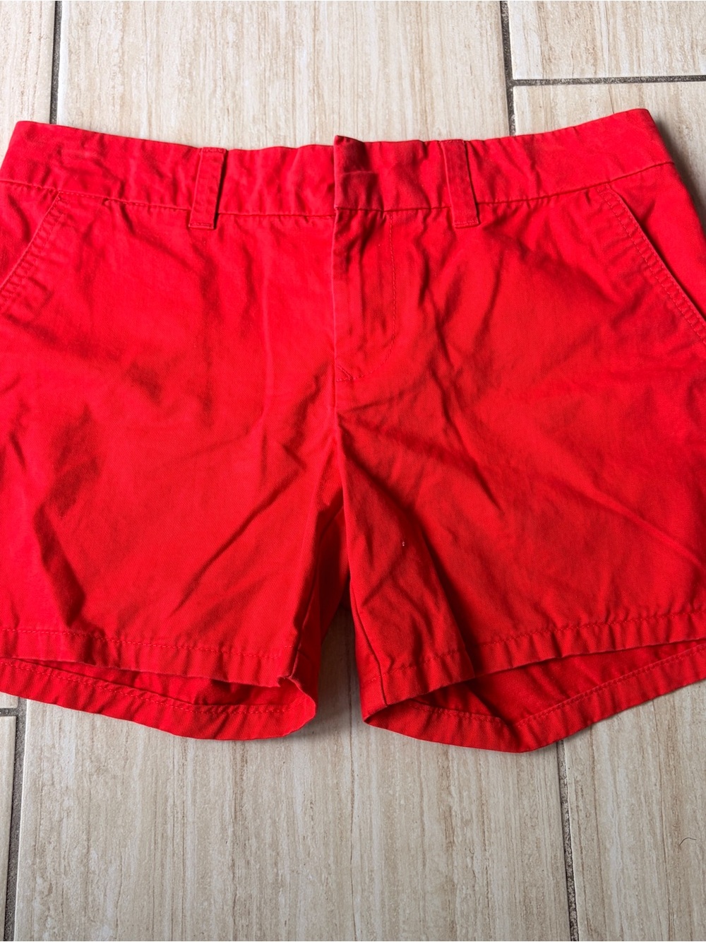 Tommy Hilfiger Red Shorts with Signature Trim